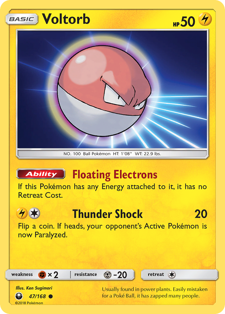 Voltorb (47/168) [Sun & Moon: Celestial Storm] Pokémon