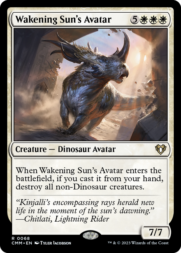 Wakening Sun's Avatar [Commander Masters] Magic: The Gathering