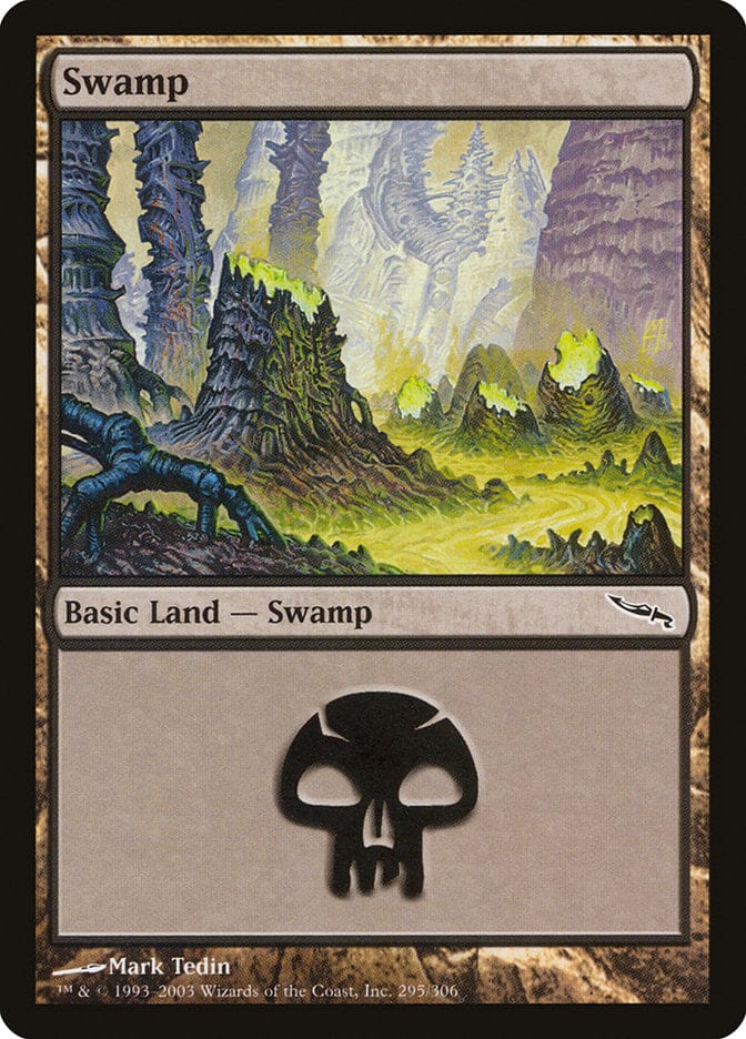 Swamp (295) [Mirrodin] Magic: The Gathering
