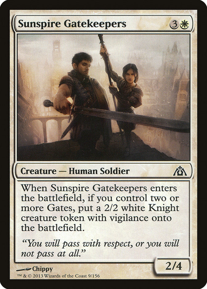 Sunspire Gatekeepers [Dragon's Maze] Magic: The Gathering