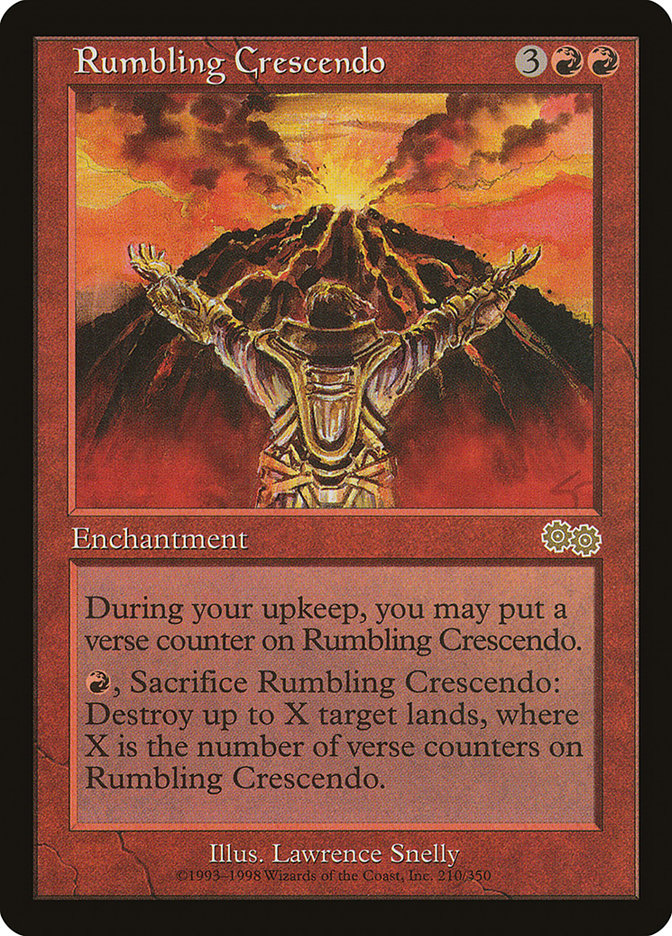 Rumbling Crescendo [Urza's Saga] Magic: The Gathering