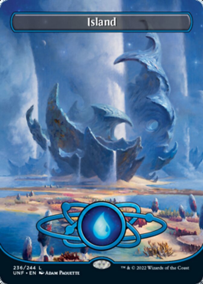 Island (236) (Planetary Space-ic Land) [Unfinity] Magic: The Gathering