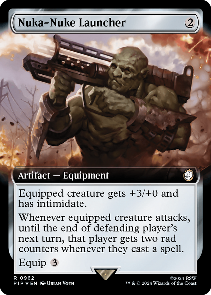 Nuka-Nuke Launcher (Extended Art) (Surge Foil) [Fallout] Magic: The Gathering