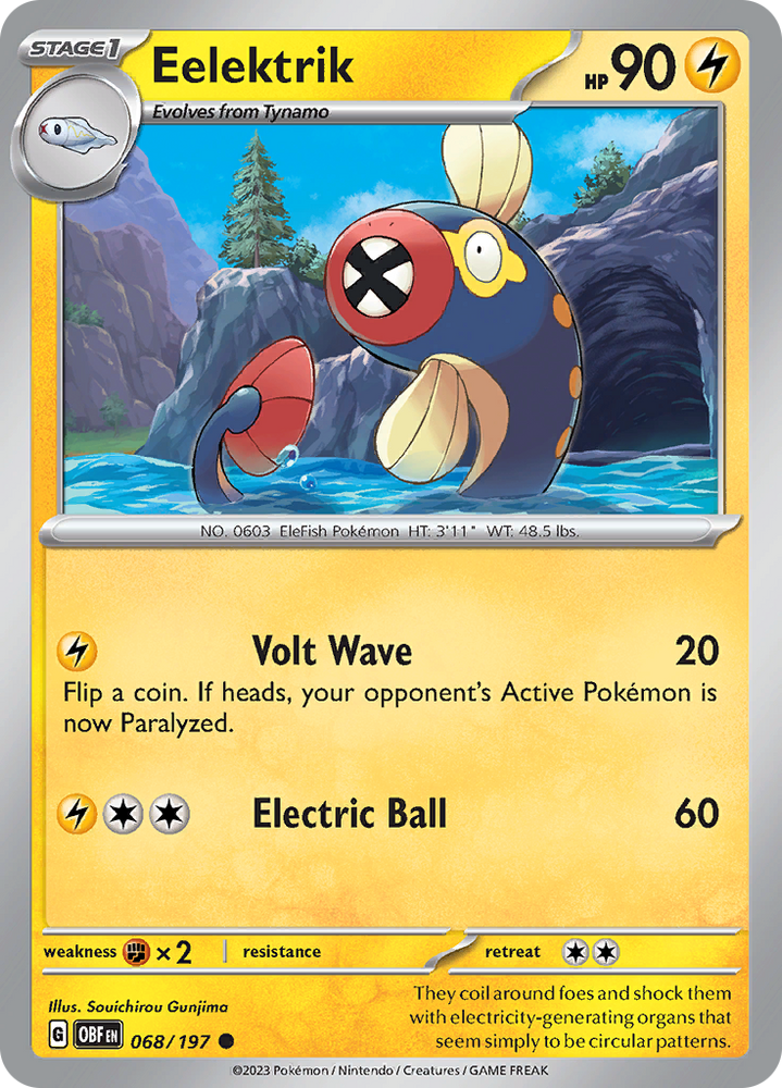 Eelektrik (068/197) [Scarlet & Violet: Obsidian Flames] Pokémon