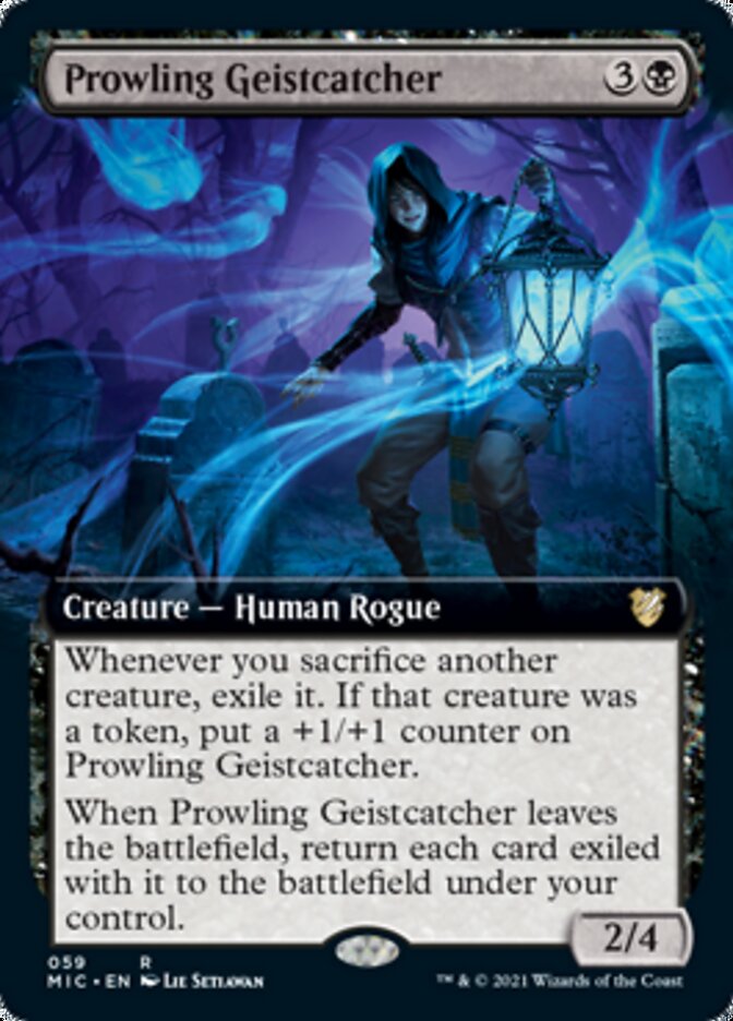 Prowling Geistcatcher (Extended Art) [Innistrad: Midnight Hunt Commander] Magic: The Gathering