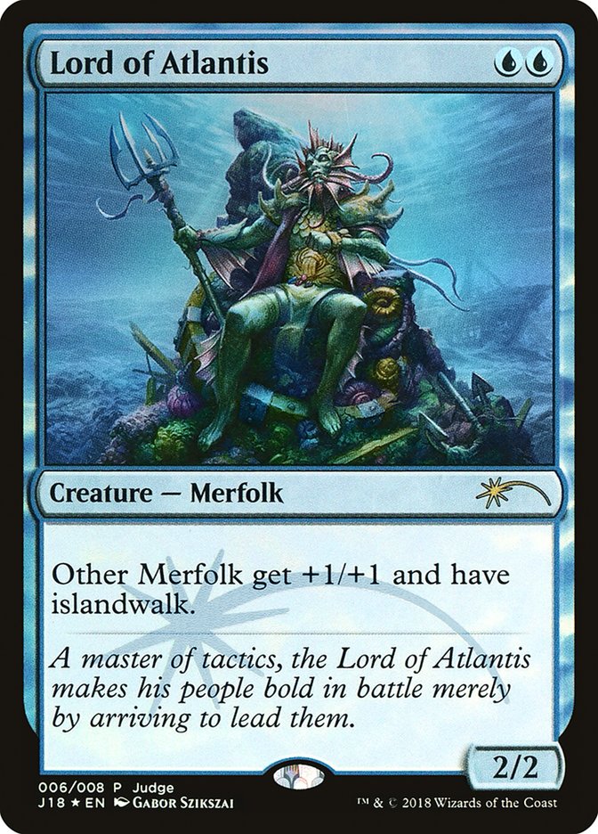 Lord of Atlantis [Judge Gift Cards 2018] Magic: The Gathering