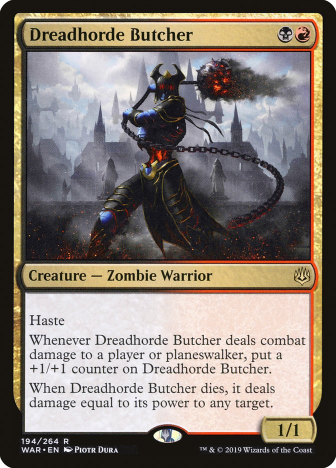Dreadhorde Butcher [War of the Spark] Magic: The Gathering
