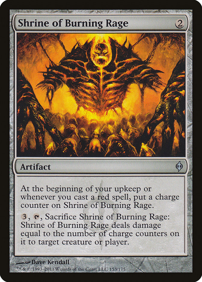 Shrine of Burning Rage [New Phyrexia] Magic: The Gathering