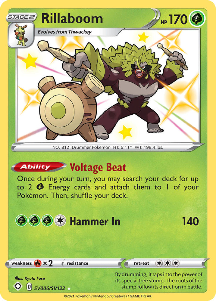 Rillaboom (SV006/SV122) [Sword & Shield: Shining Fates] Pokémon