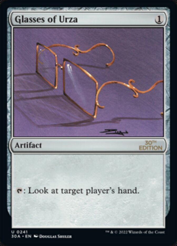 Glasses of Urza [30th Anniversary Edition] Magic: The Gathering