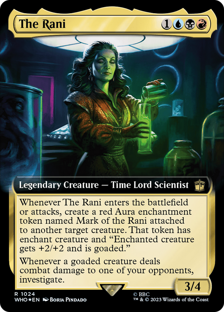 The Rani (Extended Art) (Surge Foil) [Doctor Who] Magic: The Gathering
