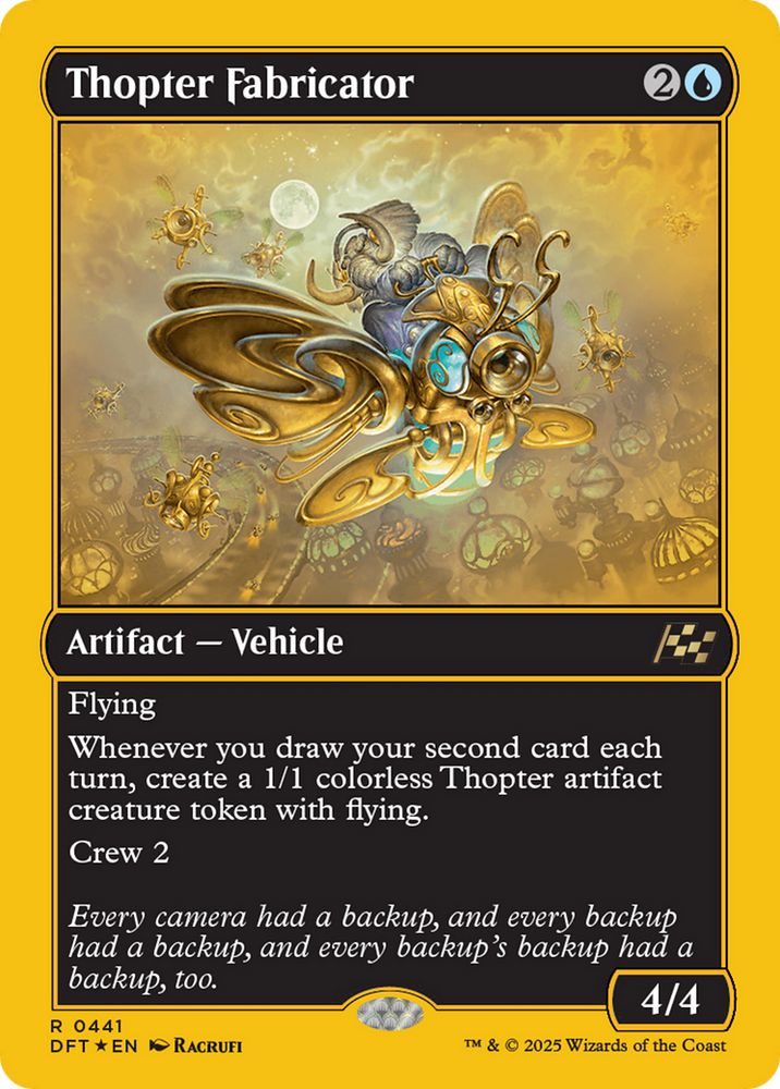 Thopter Fabricator (First-Place Foil) [Aetherdrift] Magic: The Gathering