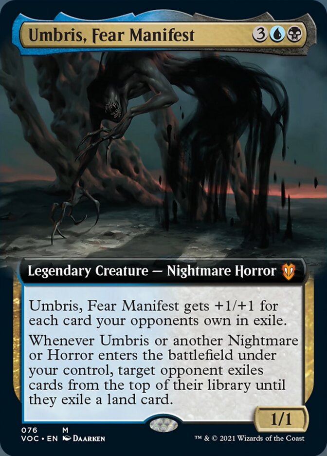 Umbris, Fear Manifest (Extended Art) [Innistrad: Crimson Vow Commander] Magic: The Gathering