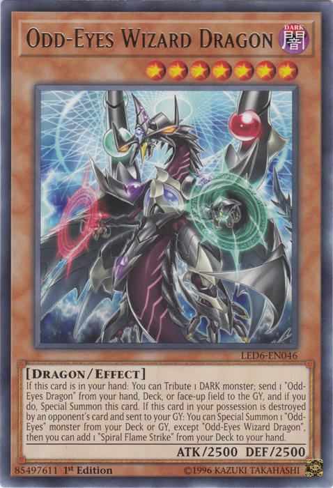 Odd-Eyes Wizard Dragon [LED6-EN046] Rare Yu-Gi-Oh!
