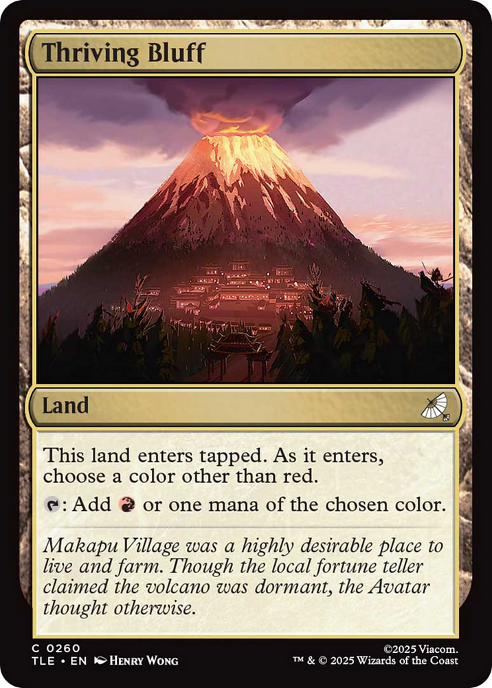 Thriving Bluff [Avatar: The Last Airbender: Eternal-Legal] Magic: The Gathering