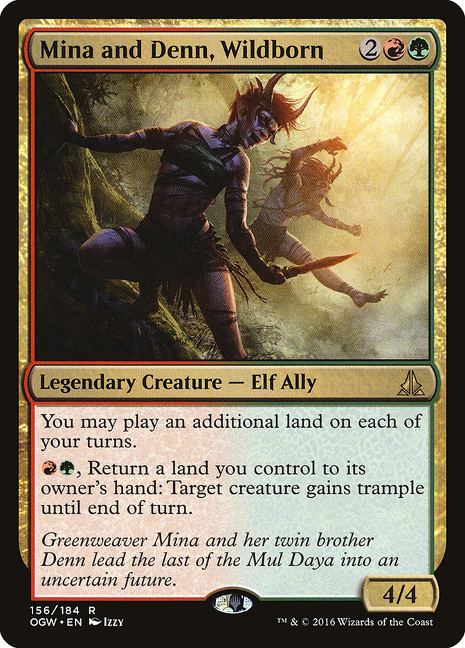 Mina and Denn, Wildborn [Oath of the Gatewatch] Magic: The Gathering