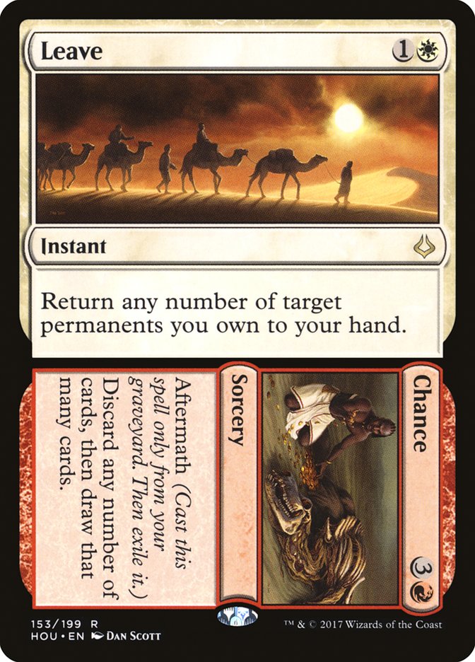 Leave // Chance [Hour of Devastation] Magic: The Gathering