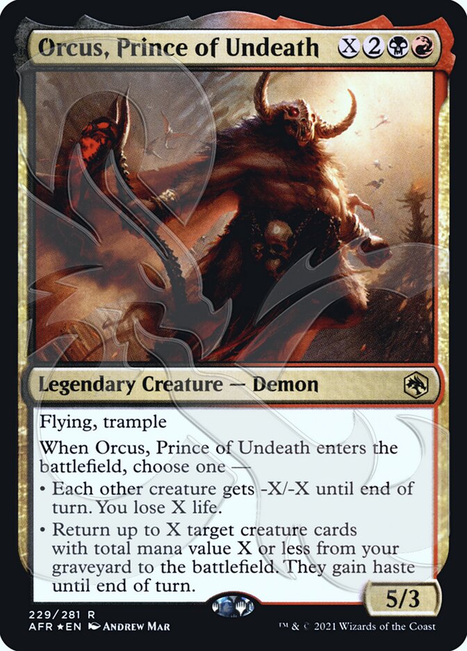 Orcus, Prince of Undeath (Ampersand Promo) [Dungeons & Dragons: Adventures in the Forgotten Realms Promos] Magic: The Gathering