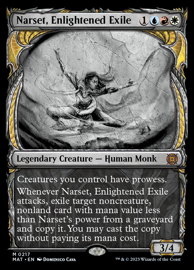 Narset, Enlightened Exile (Showcase Halo Foil) [March of the Machine: The Aftermath] Magic: The Gathering