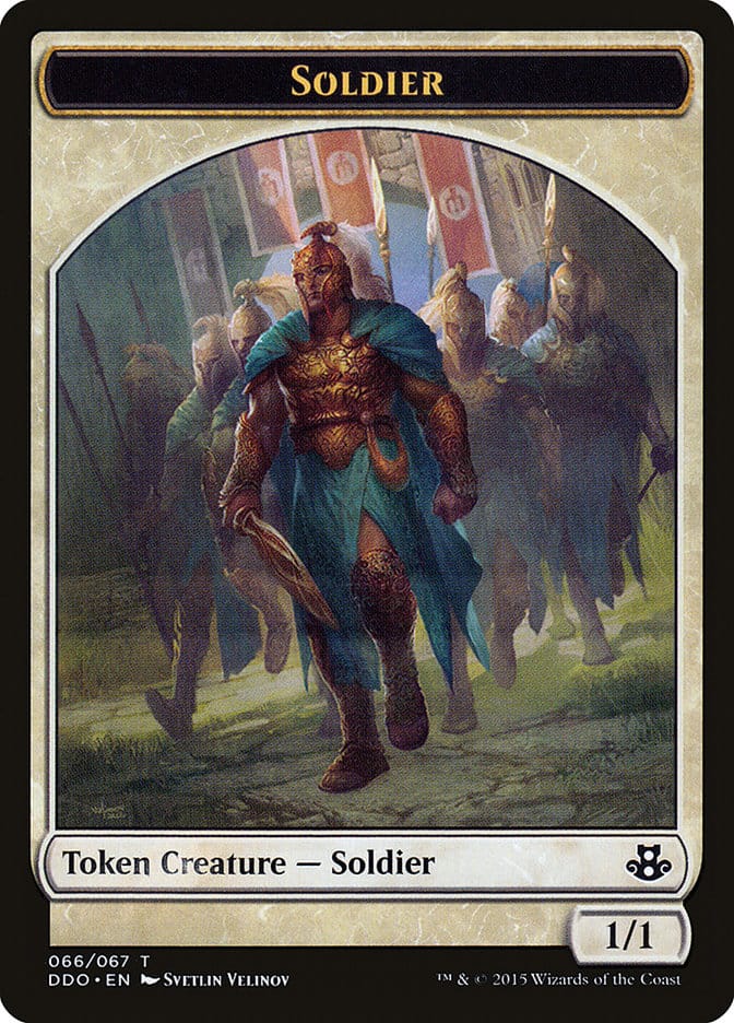 Soldier Token [Duel Decks: Elspeth vs. Kiora] Magic: The Gathering