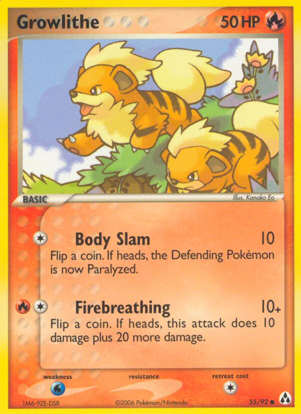 Growlithe (55/92) [EX: Legend Maker] Pokémon