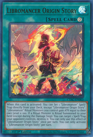Libromancer Origin Story [CYAC-EN063] Ultra Rare - Yugioh Cards For Your TCG Needs!