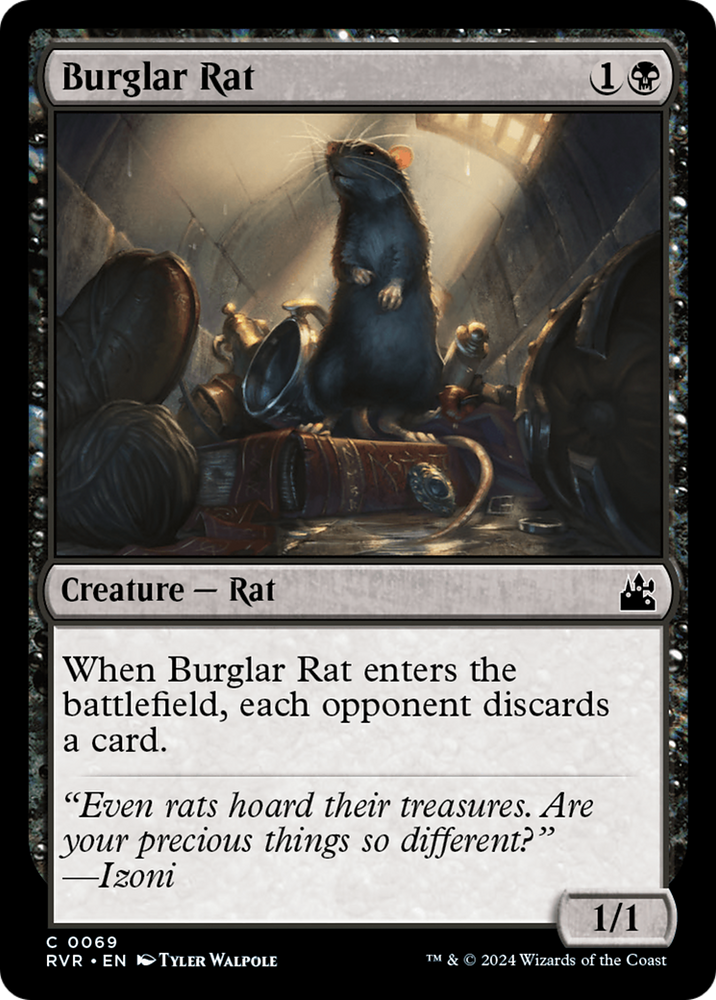 Burglar Rat [Ravnica Remastered] Magic: The Gathering