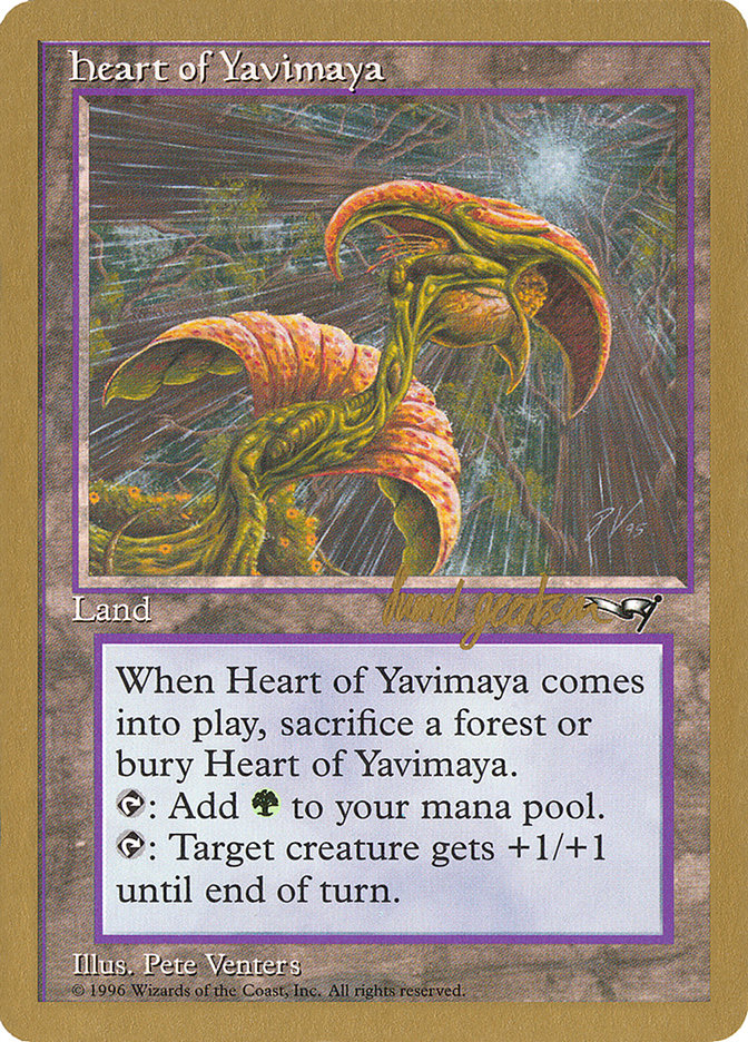 Heart of Yavimaya (Svend Geertsen) [World Championship Decks 1997] Magic: The Gathering
