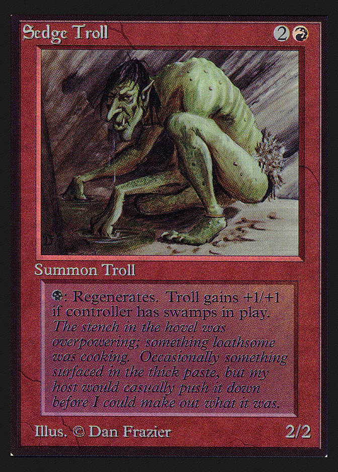 Sedge Troll [International Collectors' Edition] Magic: The Gathering