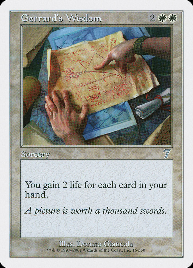 Gerrard's Wisdom [Seventh Edition] Magic: The Gathering