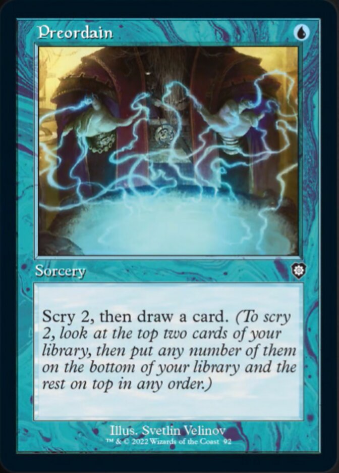 Preordain (Retro) [The Brothers' War Commander] Magic: The Gathering