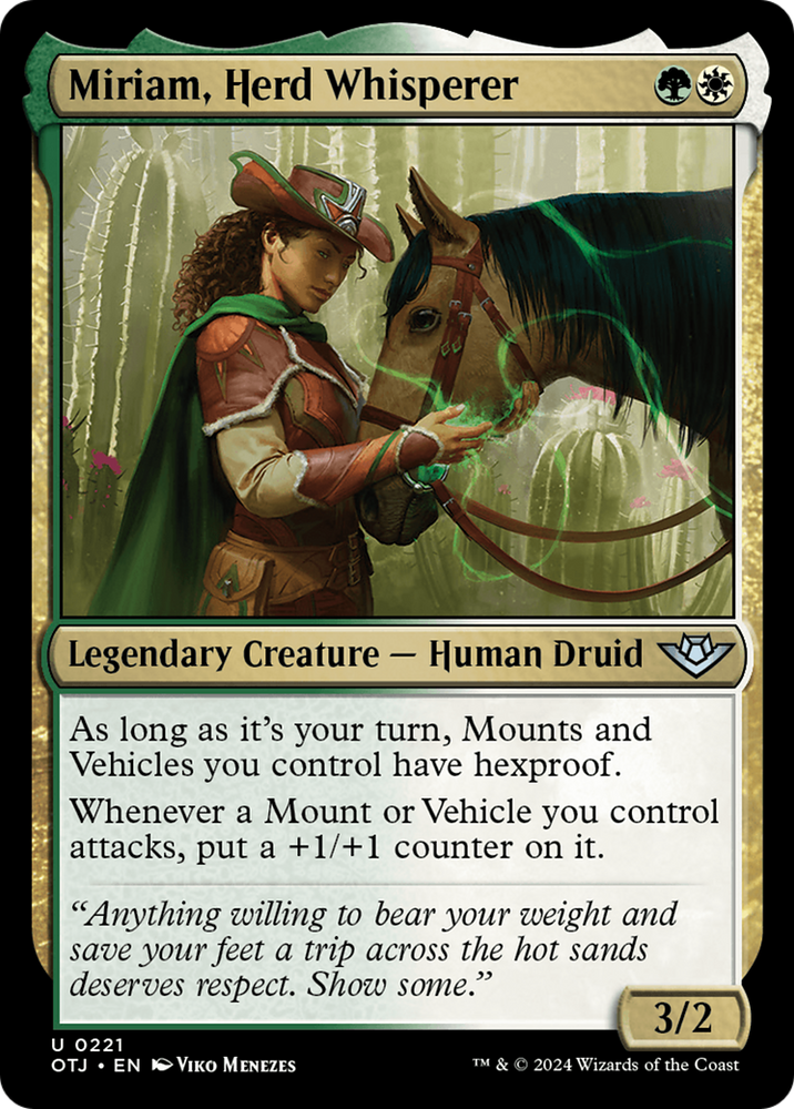 Miriam, Herd Whisperer [Outlaws of Thunder Junction] Magic: The Gathering