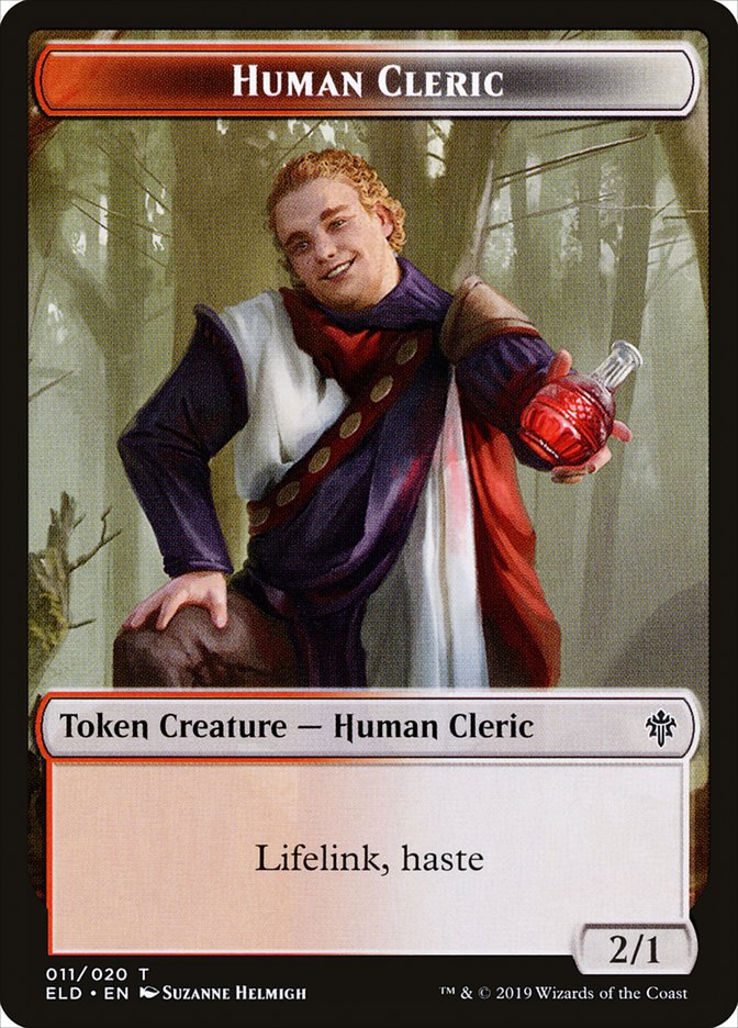 Human Cleric Token [Throne of Eldraine Tokens] Magic: The Gathering