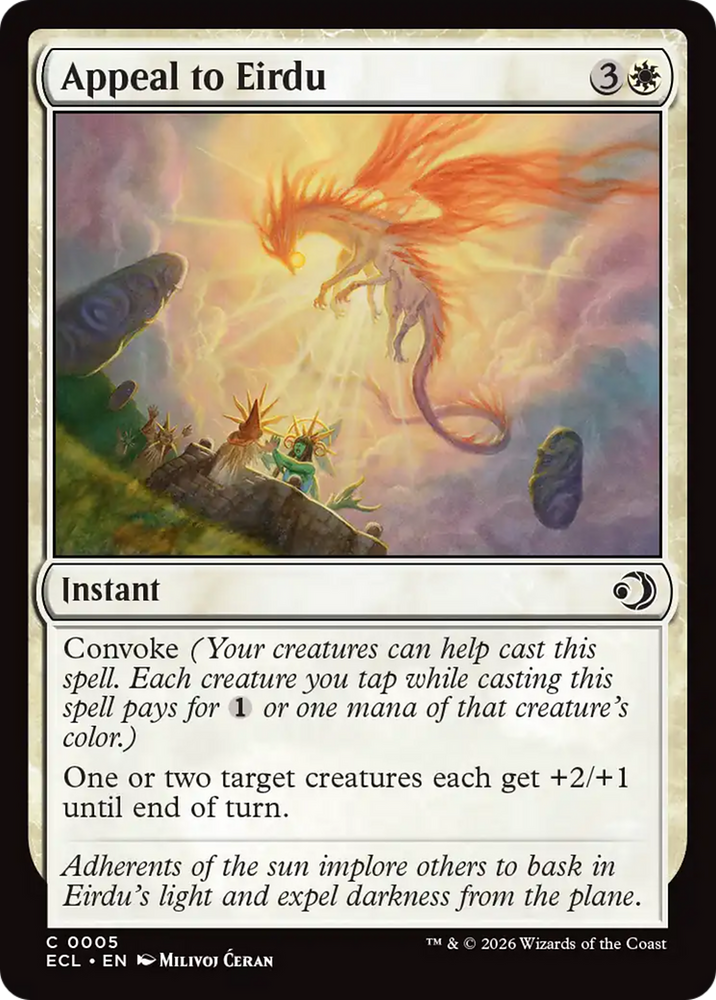 Appeal to Eirdu [Lorwyn Eclipsed] Magic: The Gathering