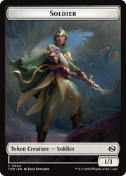 Soldier (0004) // Soldier (0005) Double-Sided Token [Tarkir: Dragonstorm Tokens] Magic: The Gathering