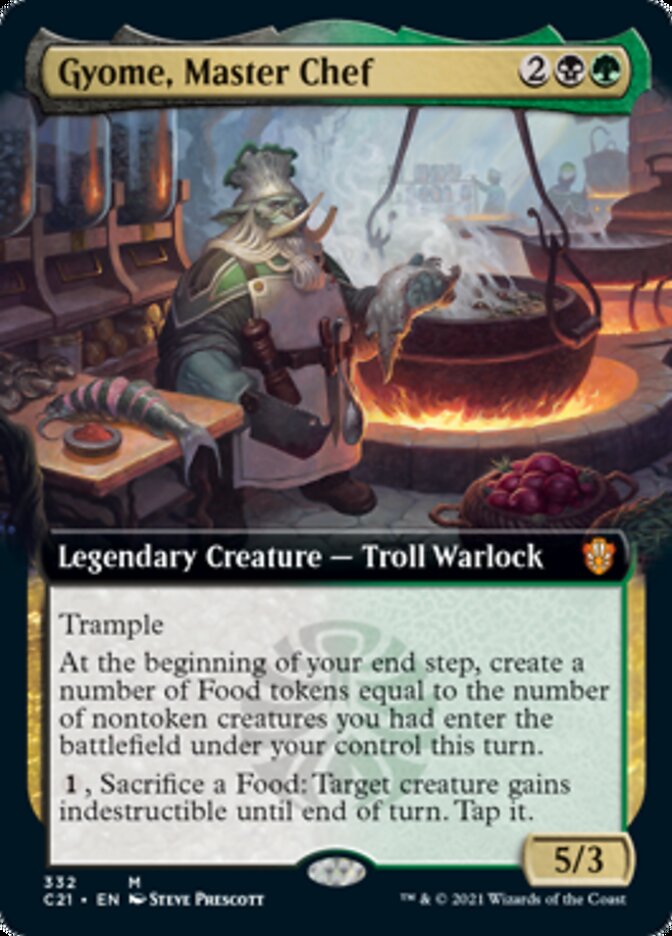 Gyome, Master Chef (Extended Art) [Commander 2021] Magic: The Gathering