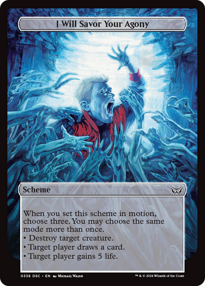I Will Savor Your Agony (Full Art) [Duskmourn: Archenemy] Magic: The Gathering