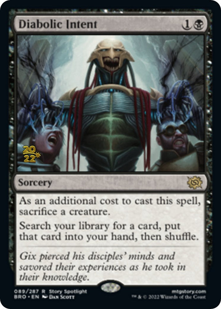 Diabolic Intent [The Brothers' War Prerelease Promos] Magic: The Gathering