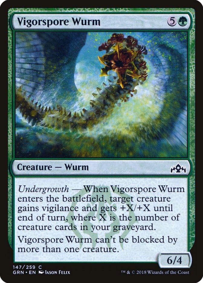 Vigorspore Wurm [Guilds of Ravnica] Magic: The Gathering
