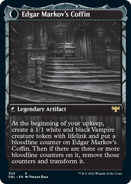 Edgar, Charmed Groom // Edgar Markov's Coffin [Innistrad: Double Feature] Magic: The Gathering