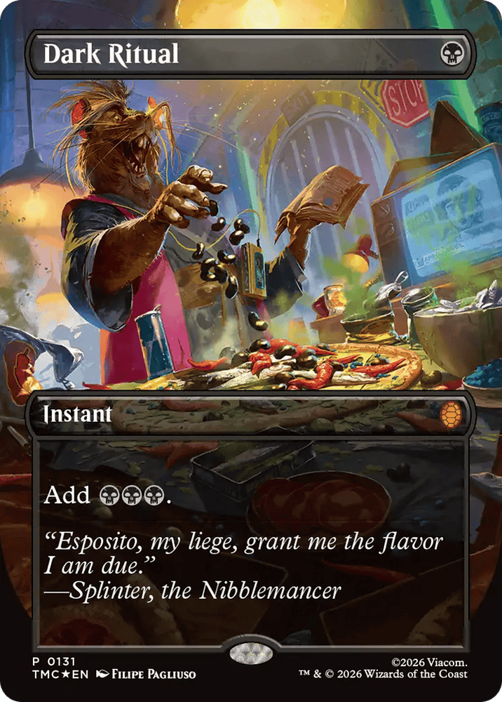 Dark Ritual (Borderless) [Teenage Mutant Ninja Turtles Commander]