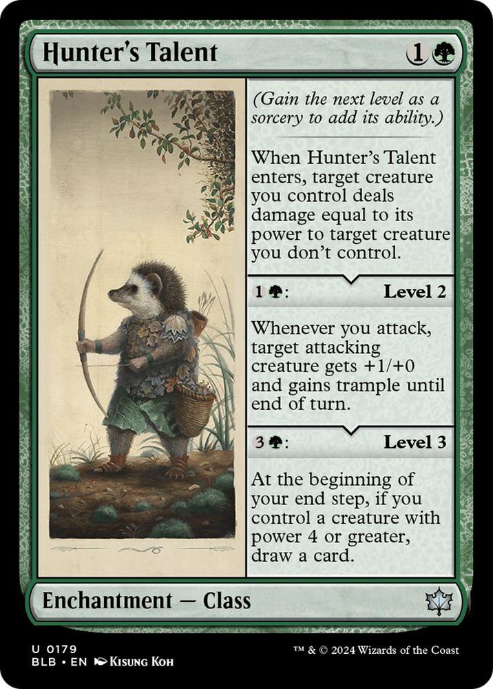 Hunter's Talent [Bloomburrow] Magic: The Gathering