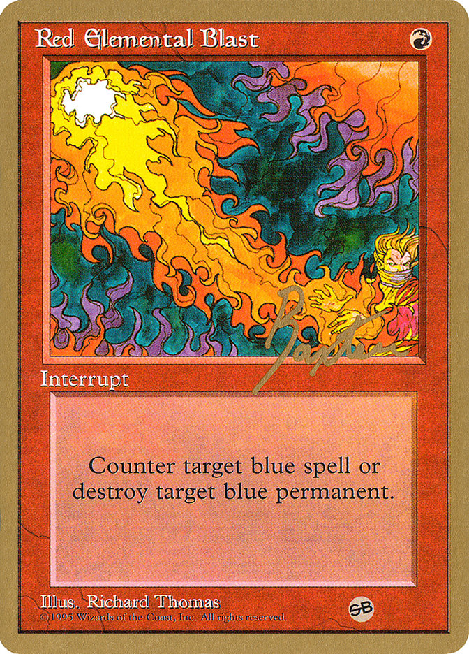 Red Elemental Blast (George Baxter) (SB) [Pro Tour Collector Set] Magic: The Gathering
