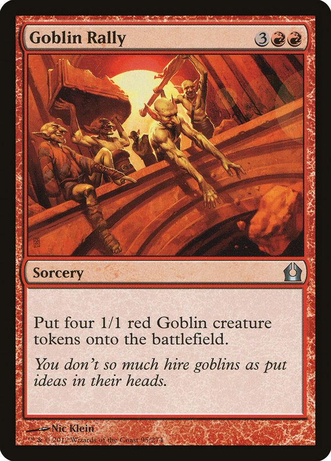 Goblin Rally [Return to Ravnica] Magic: The Gathering