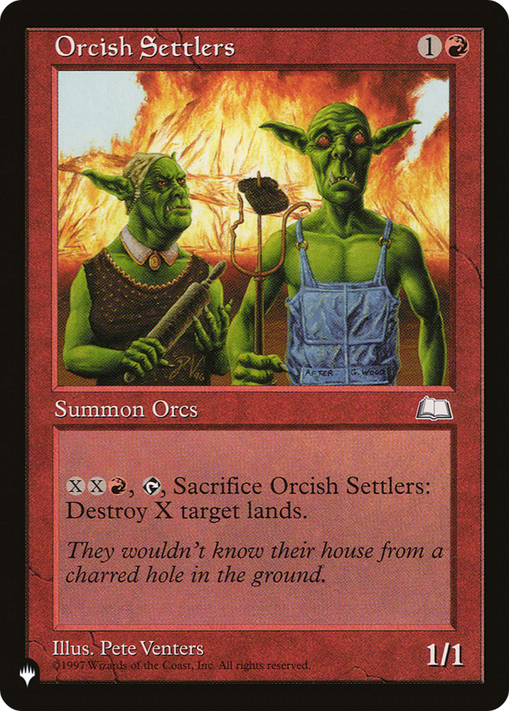 Orcish Settlers [The List] Magic: The Gathering