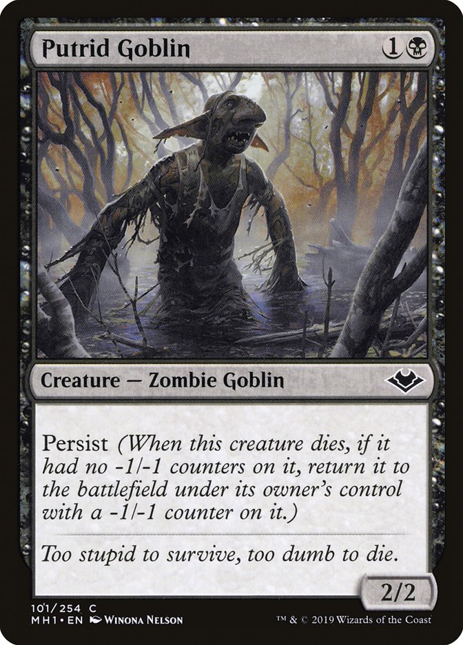 Putrid Goblin [Modern Horizons] Magic: The Gathering