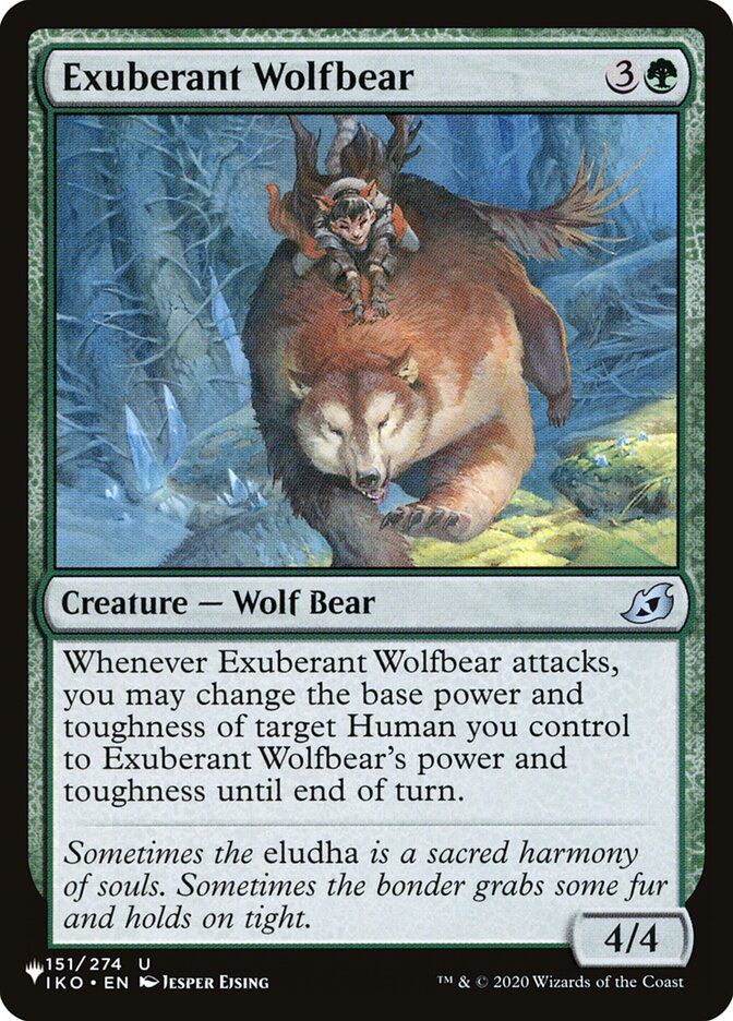 Exuberant Wolfbear [The List] Magic: The Gathering