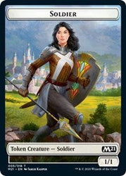 Soldier // Weird Double-Sided Token [Core Set 2021 Tokens] Magic: The Gathering
