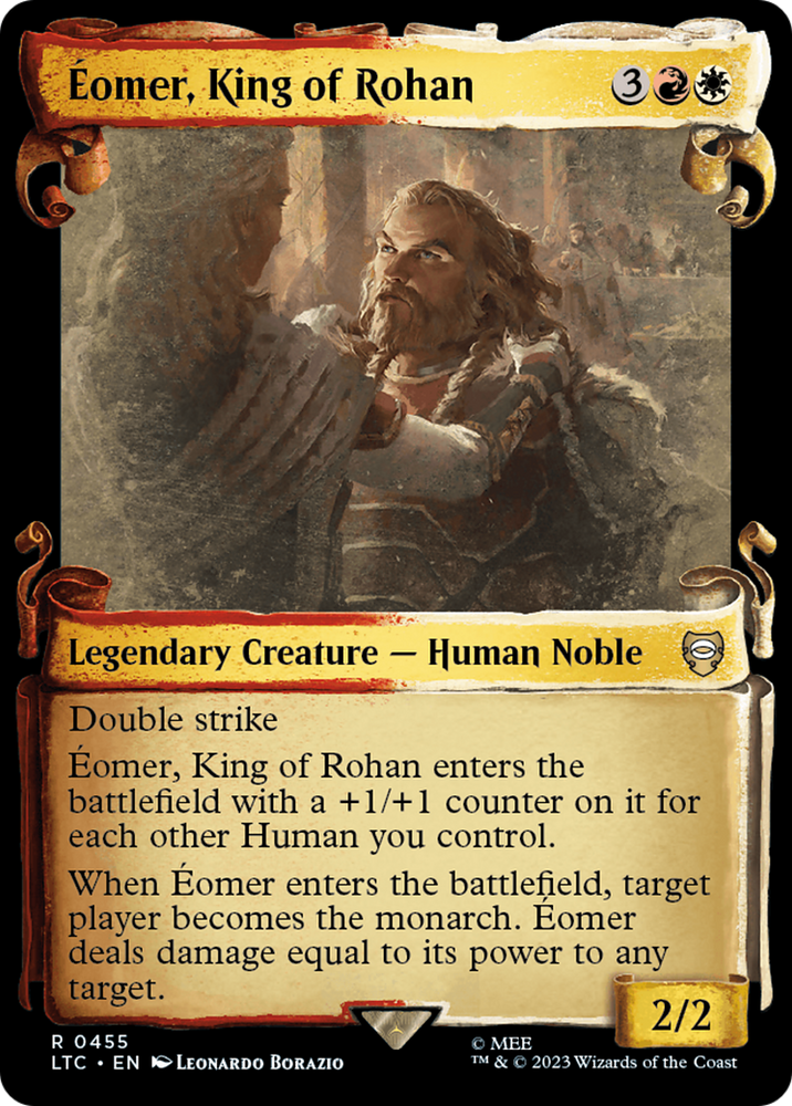 Eomer, King of Rohan [The Lord of the Rings: Tales of Middle-Earth Commander Showcase Scrolls] Magic: The Gathering