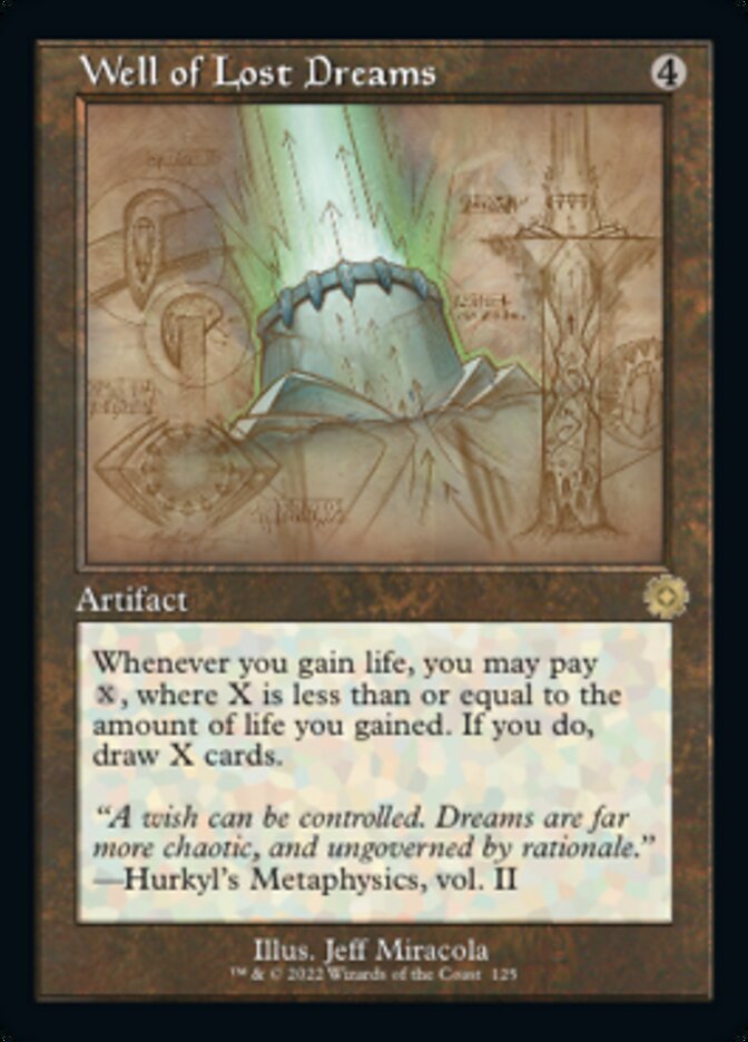 Well of Lost Dreams (Retro Schematic) [The Brothers' War Retro Artifacts] Magic: The Gathering